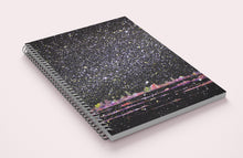 Load image into Gallery viewer, Night Wellness Journal. The cover shows a hand-painted starry night.